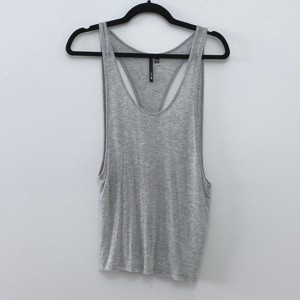 JOES JEANS raw edge racerback tank